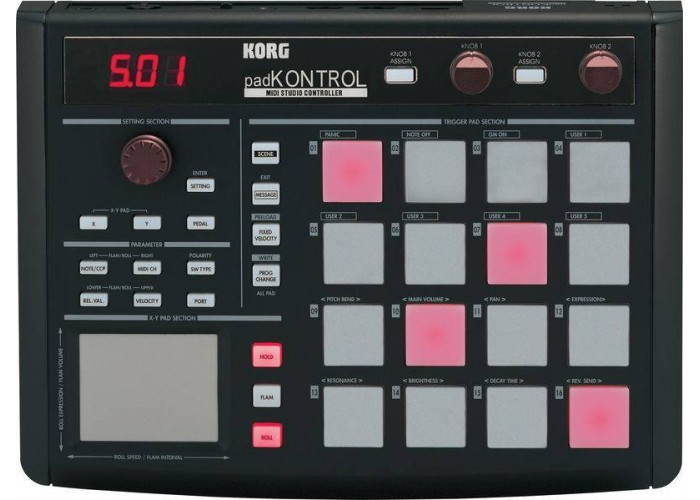 KORG PADKONTROL KPC-1 BK миди-контроллер для программирования ударных