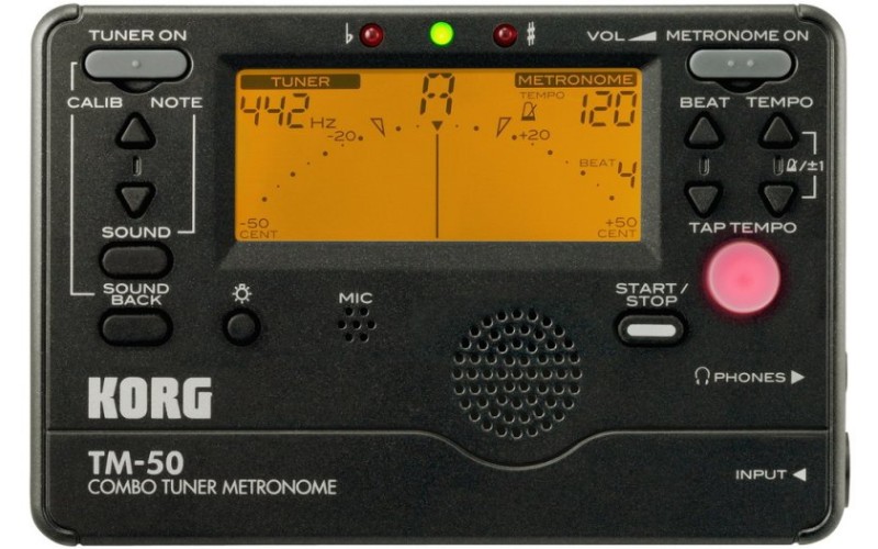 KORG TM-50BK тюнер-метроном