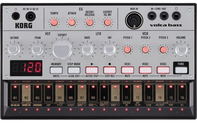 KORG volca bass аналоговая бас-машина