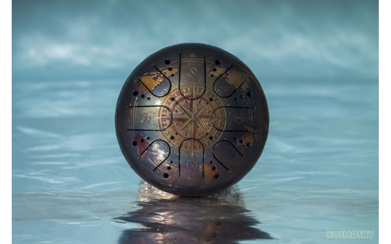 Kosmosky KSY.22.C.e1 Глюкофон 22см, гравировка «Компас», полукруглые лепестки,