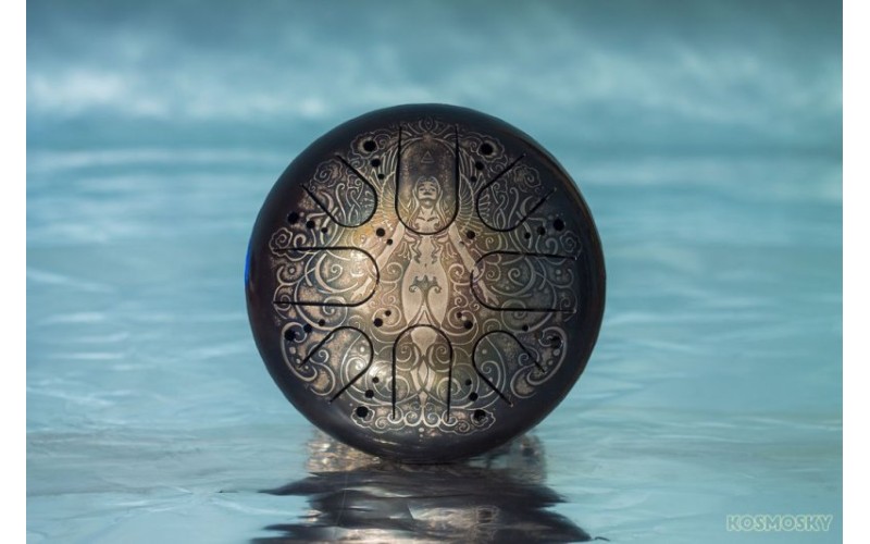 Kosmosky KSY.22.C.e10 Глюкофон 22см, гравировка «Стихия воздуха», полукруглые лепестки,