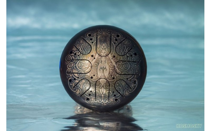 Kosmosky KSY.22.C.e10 Глюкофон 22см, гравировка «Стихия воздуха», полукруглые лепестки,