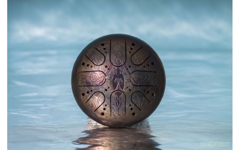 Kosmosky KSY.22.C.e11 Глюкофон 22см, гравировка «Стихия воздуха», полукруглые лепестки,