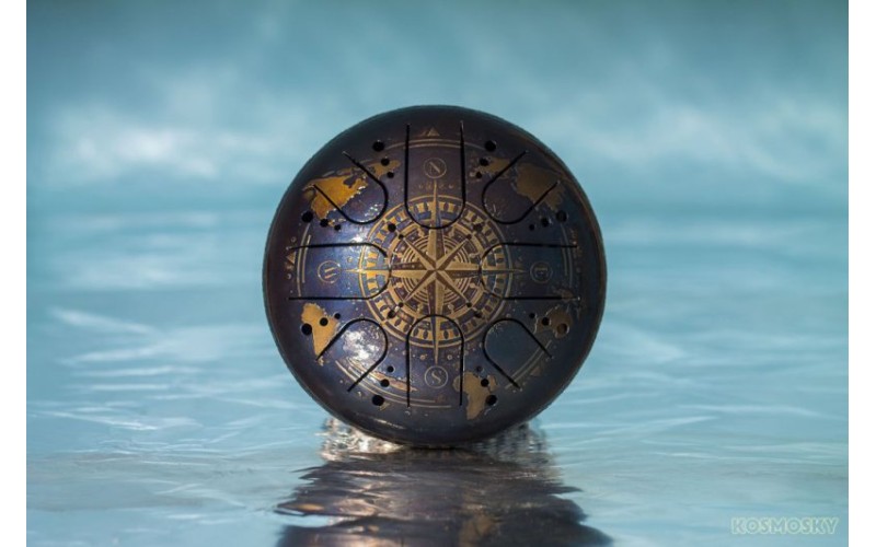 Kosmosky KSY.22.C.e2 Глюкофон 22см, гравировка «Компас», полукруглые лепестки,