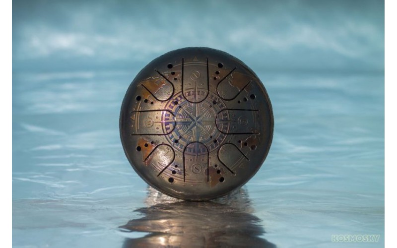 Kosmosky KSY.22.C.e3 Глюкофон 22см, гравировка «Компас», полукруглые лепестки,