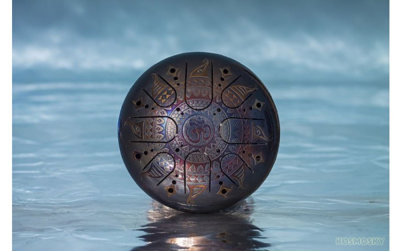 Kosmosky KSY.22.C.e4 Глюкофон 22см, гравировка «Ом в солнце», полукруглые лепестки,