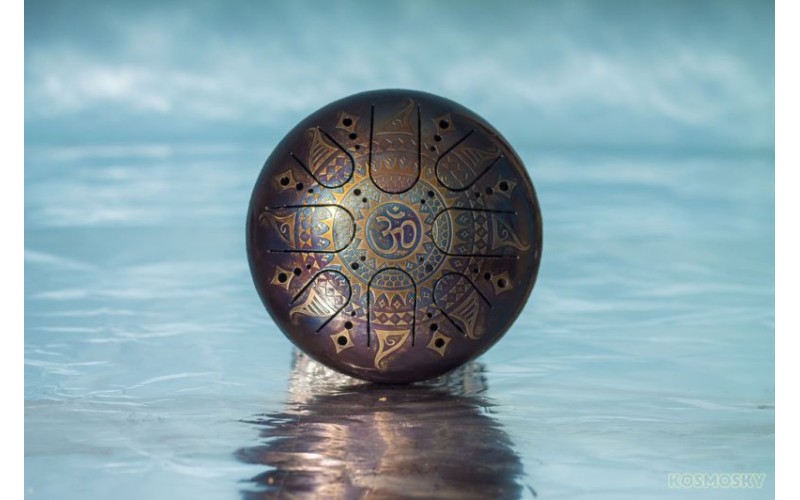 Kosmosky KSY.22.C.e6 Глюкофон 22см, гравировка «Ом в солнце», полукруглые лепестки,