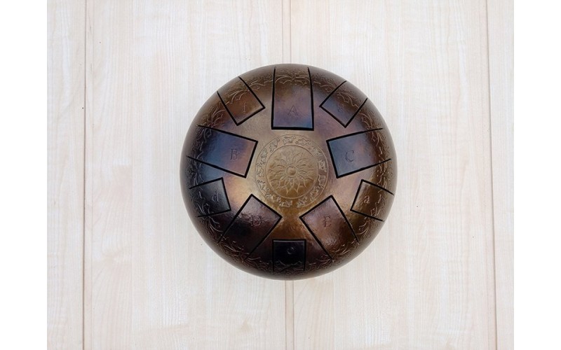 Kosmosky KSY.22.e1 Глюкофон 22см, гравировка «Ноты», прямоугольные лепестки, До-мажор,