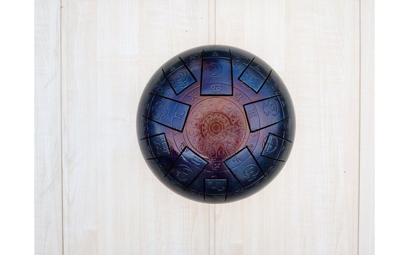 Kosmosky KSY.22.e2 Глюкофон 22см, гравировка «Гороскоп», прямоугольные лепестки, До-мажор,