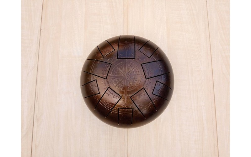 Kosmosky KSY.22.e3 Глюкофон 22см, гравировка «Компас», прямоугольные лепестки, Ля-минор,