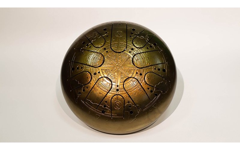 Kosmosky KSY.30.C.e1 Глюкофон 30см, гравировка «Компас», полукруглые лепестки, Си-минор,