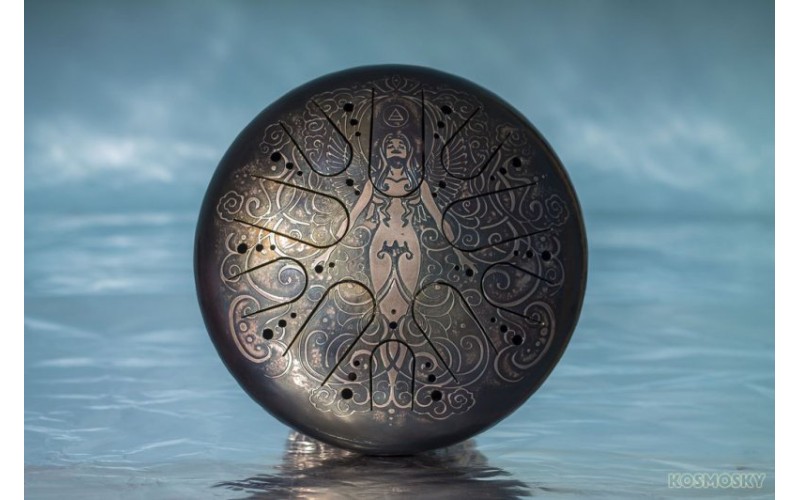 Kosmosky KSY.30.C.e4 Глюкофон 30см, гравировка «Стихия воздуха», полукруглые лепестки,