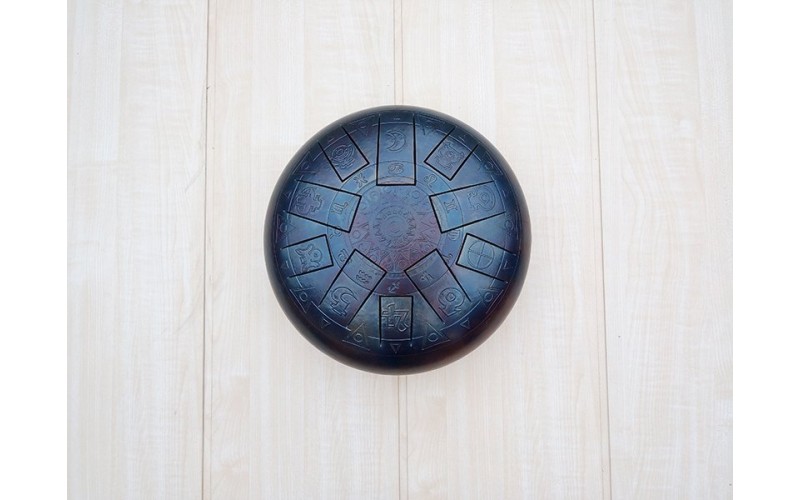 Kosmosky KSY.30.e2 Глюкофон 30см, гравировка «Гороскоп», прямоугольные лепестки, До-мажор,