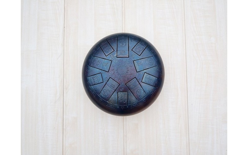 Kosmosky KSY.30.e2 Глюкофон 30см, гравировка «Гороскоп», прямоугольные лепестки, До-мажор,