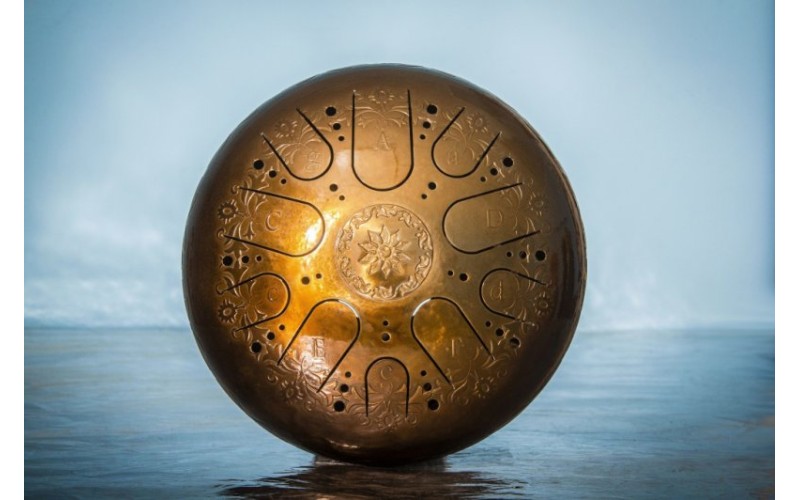 Kosmosky KSY.35.C.e2 Глюкофон 35см, гравировка «Гороскоп», полукруглые лепестки, Ля-минор,