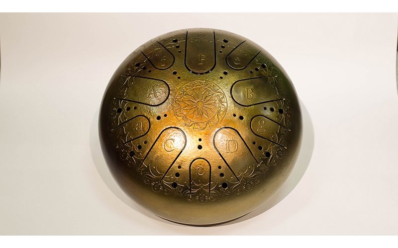 Kosmosky KSY.37.C.e1 Глюкофон 37см, гравировка «Ноты», полукруглые лепестки,