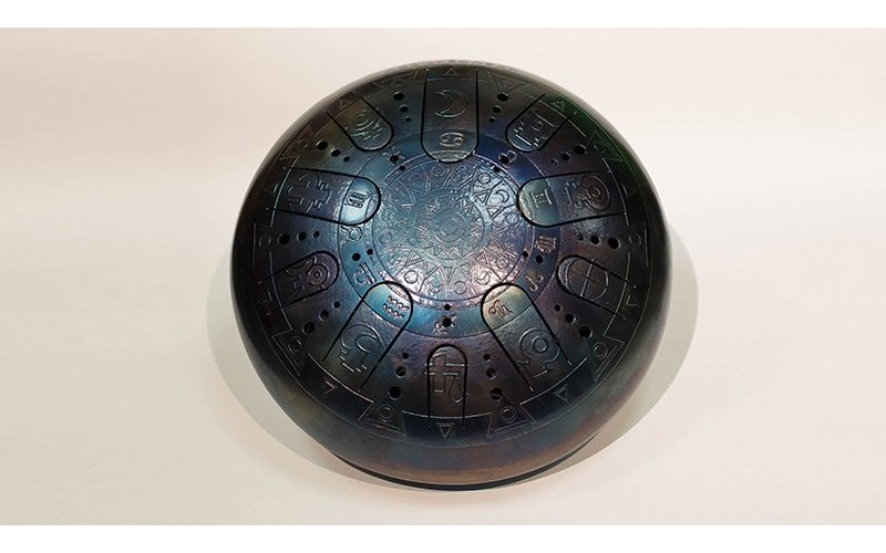 Kosmosky KSY.40.C.e2 Глюкофон 40см, гравировка «Гороскоп», полукруглые лепестки, Ми-минор,