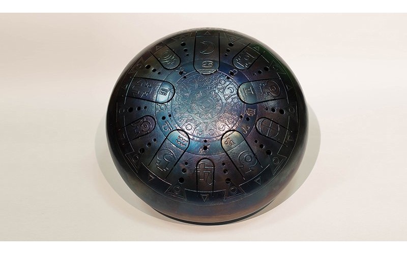 Kosmosky KSY.40.C.e2 Глюкофон 40см, гравировка «Гороскоп», полукруглые лепестки, Ми-минор,