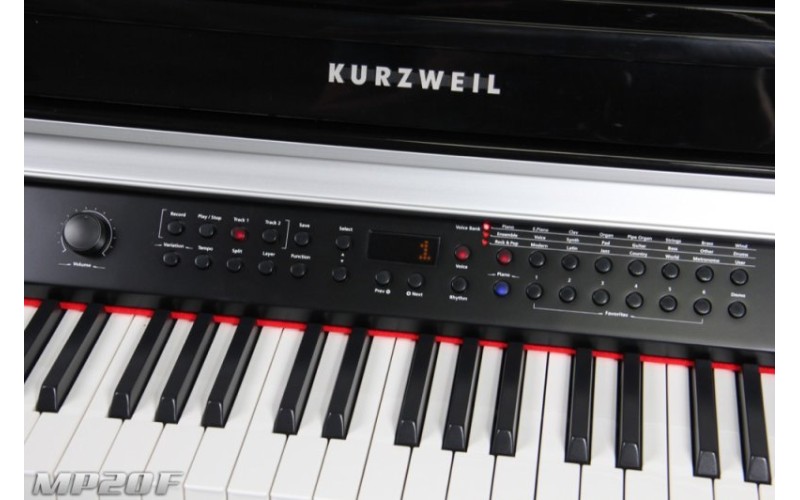 KURZWEIL MP20 F BP Fatar - Цифровое пианино, черное, полированное, с банкеткой