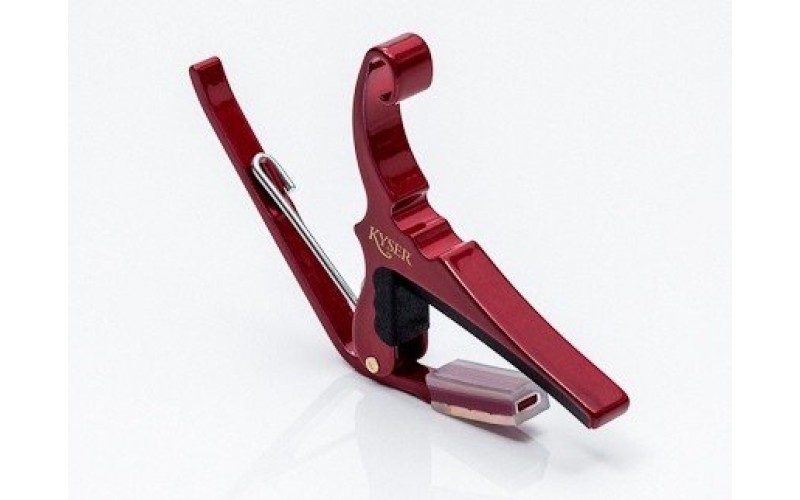 KYSER KG6R каподастр для акустической гитары, цвет красный
