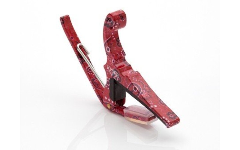 KYSER KG6RB каподастр для акустической гитары с рисунком турецкие огурцы