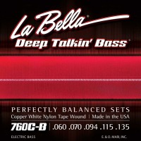LA BELLA 760C-B - струны для 5-струнной бас-гитары 060-135