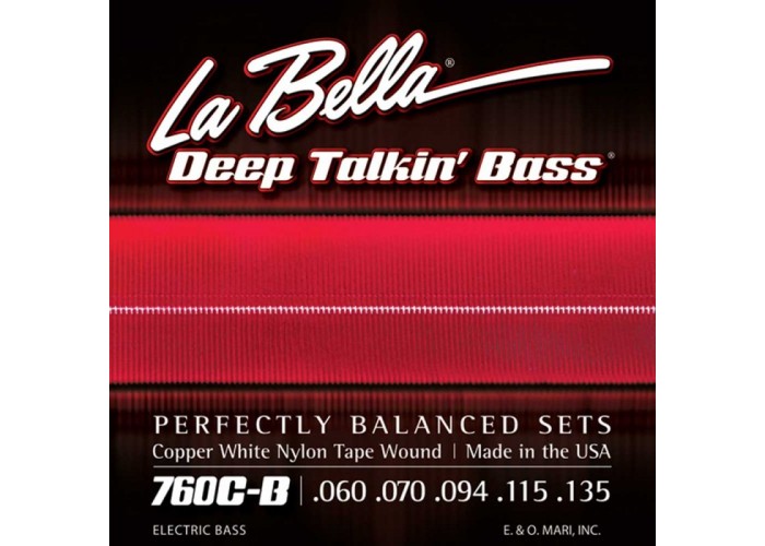 LA BELLA 760C-B - струны для 5-струнной бас-гитары 060-135