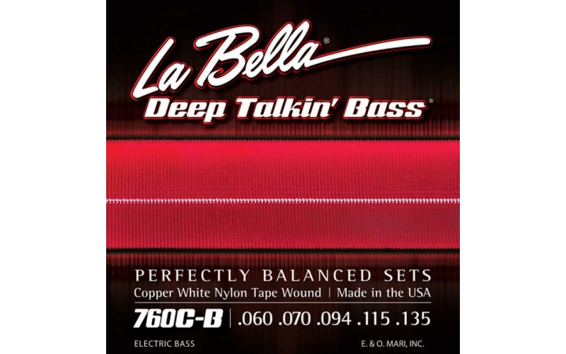 LA BELLA 760C-B - струны для 5-струнной бас-гитары 060-135