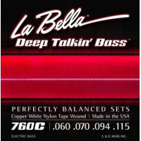 LA BELLA 760С - струны для бас-гитары, 060-115