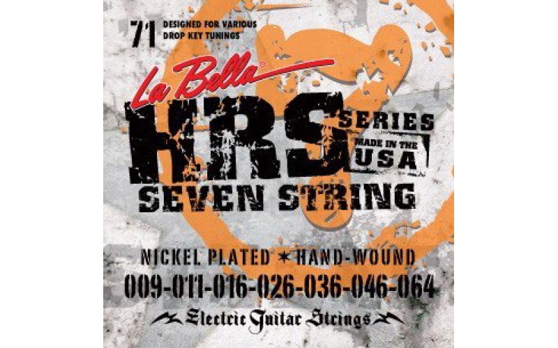LA BELLA HRS-71 - струны для 7-струнной электрогитары, 009-064
