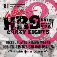 LA BELLA HRS-81 - струны для 8-струнной электрогитары, 009-074