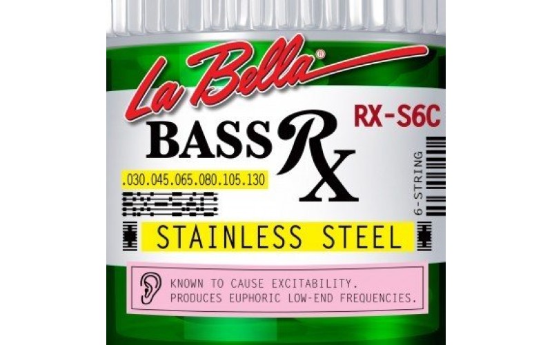 LA BELLA RX-S6C - струны для 6-струнной бас-гитары, 030-130