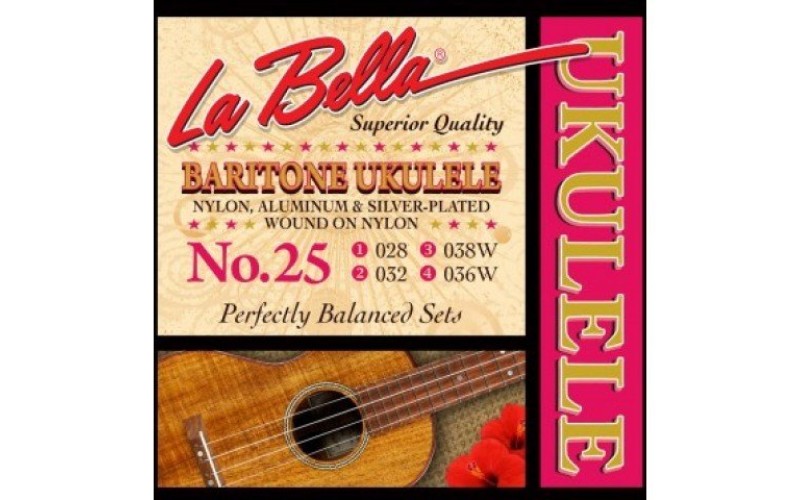 LA BELLA Ukulele 25 - струны для укулеле баритон