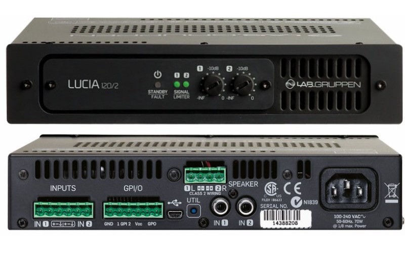 Lab.gruppen Lucia 120/2 усилитель инсталляционный