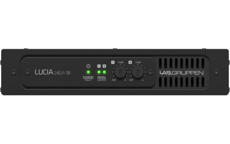 LAB.GRUPPEN LUCIA 240/1-70 - усилитель инсталляционный, 1 канал, класс D, встроенный DSP, 70 В/240 В
