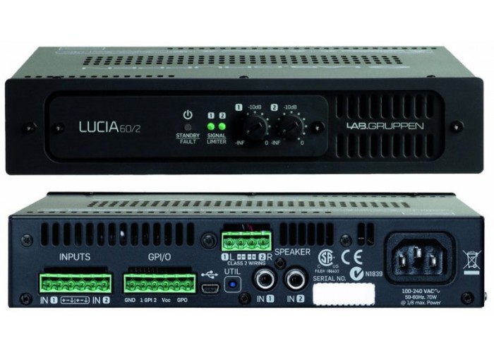 Lab.gruppen LUCIA 60/2 усилитель инсталляционный
