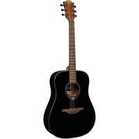 LAG T118D BLK Акустическая гитара, Дредноут, цвет - черный