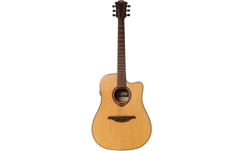 LAG T88DCE Электроакустическая гитара, Dreadnought с вырезом