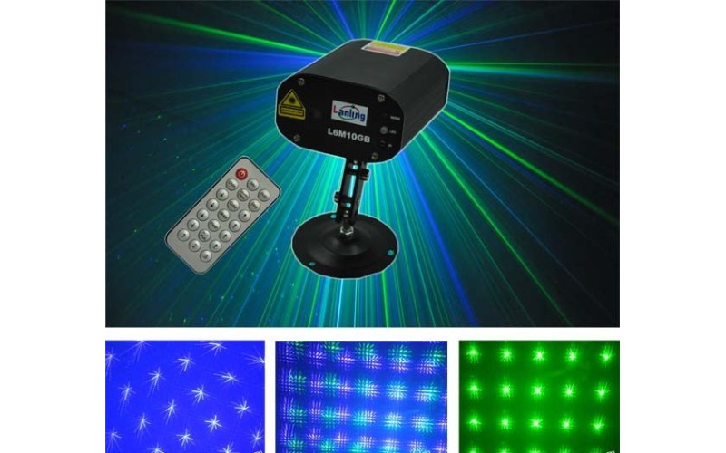 LANLING L6 M10 GB - мини-лазер, зеленый 50мвт, синий 100 вт