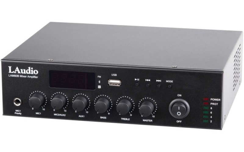 LAudio LAM60B Микшер усилитель мощности трансляционный, 60Вт