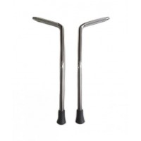 LDrums BDS011-095245CR Ножки бас-барабана, 9.5х245мм, сталь, 2шт