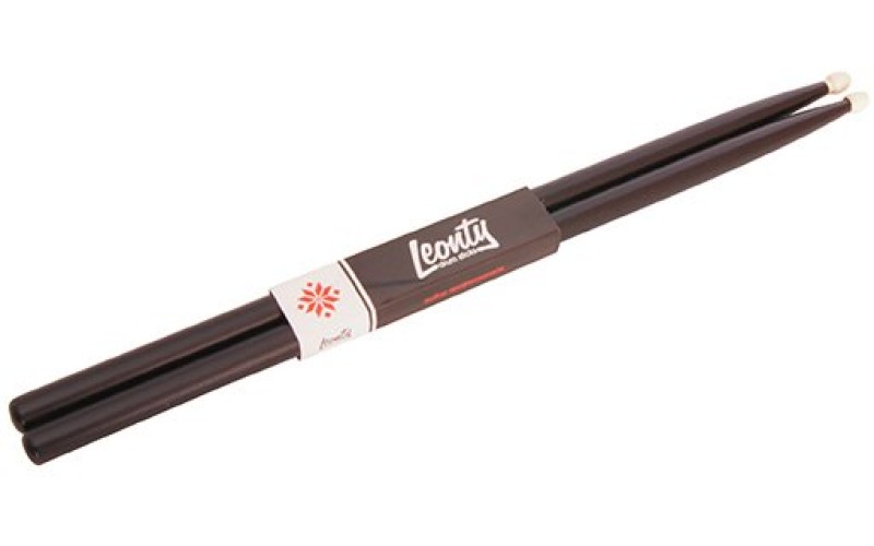 Leonty LB2BW 2B Барабанные палочки, граб, деревянный наконечник, черные