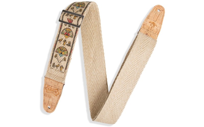 Levy's MH8P-004 Prints Series Ремень для гитары, конопля, рисунок 