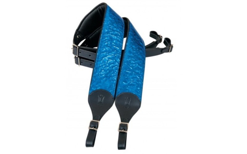 LEVY'S PM18HM-BLU - комплект мягких ремней для аккордеона, кожа, ширина 6 см