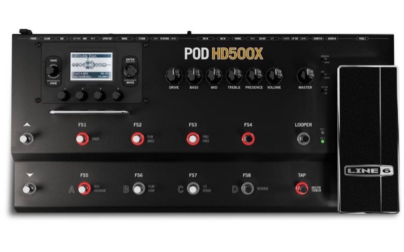 LINE 6 POD HD500X профессиональный напольный гитарный процессор эффектов