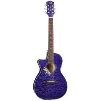 LUNA FLO PF QM LEFTY PASSIONFLOWERS электроакустическая гитара