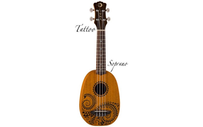 Luna UKE TATTOO укулеле сопрано