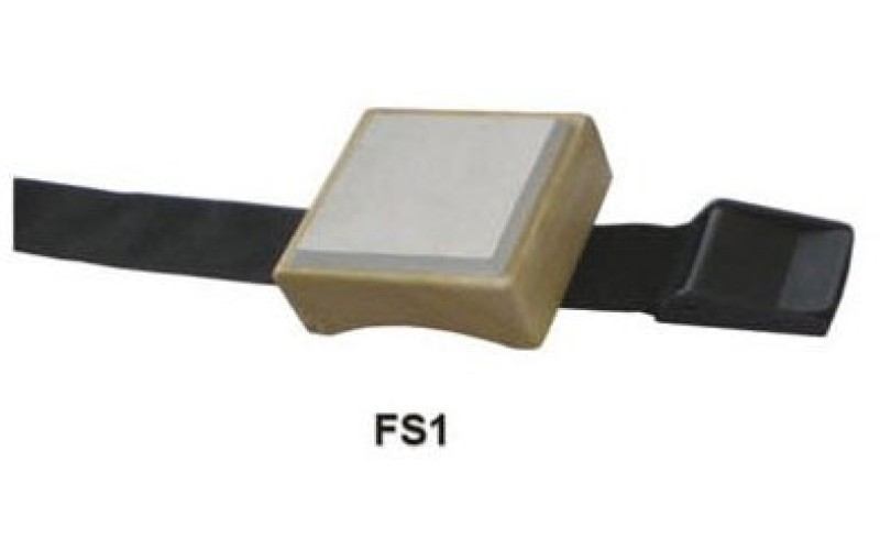 Lutner FS1 Тренировочный пэд на ремне для барабанщика, квадратный, белая резина