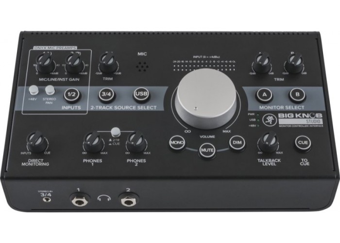 MACKIE Big Knob Studio USB аудио интерфейс 2x2 и контроллер для мониторов 3x2