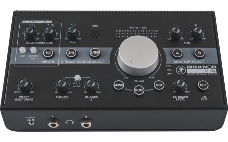 MACKIE Big Knob Studio USB аудио интерфейс 2x2 и контроллер для мониторов 3x2